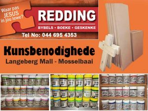 Kunsbenodighede in die Langeberg Mall Mosselbaai
