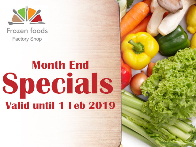 Frozen Foods January 2019 Month End Specials