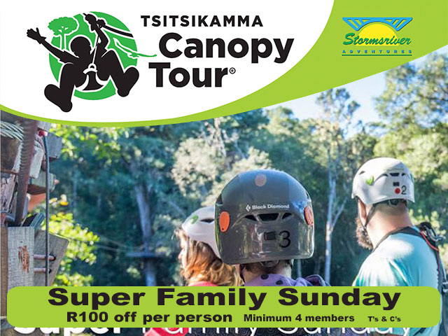 Tsitsikamma Canopy Tour Sunday Family Special