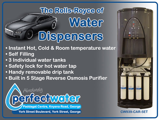 Rolls-Royce of Water Dispensers Available in George