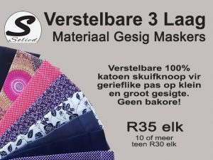 Beskermende Materiaal Gesig Maskers 