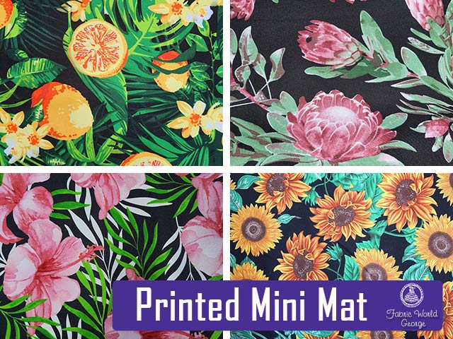 Beautiful Printed Mini Mat at Fabric World George