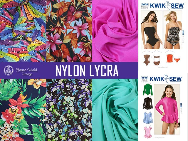 Large Selection of Nylon Lycra from Fabric World George