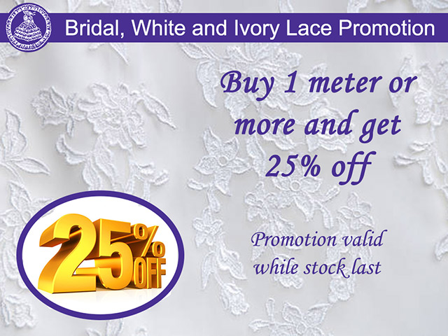 Bridal and Lace Fabric Promotion in George