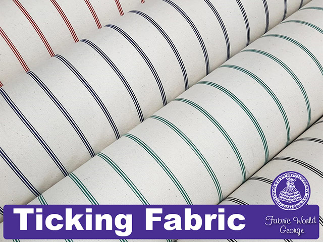 Ticking Fabric Available from Fabric World George