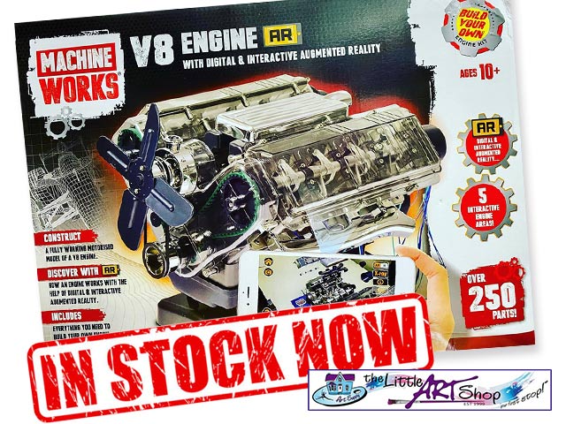 Build Your Own Working Motorized Model of a V8 Engine