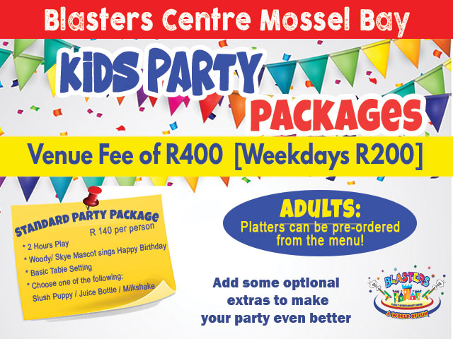 Kids Party Packages Mossel Bay