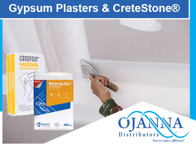 Supplier of Gypsum Plasters & CreteStone® in George
