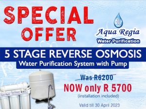 Garden Route Reverse Osmosis System Special Offer