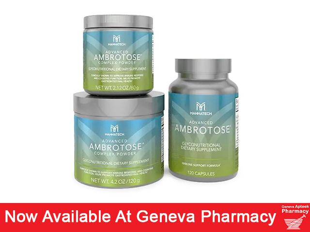 Ambrotose powders are formulated with a specialized blend of glyconutrients to support cell-to-cell communication. With the added bonus of immune system support, these powders help keep your health at its best. Benefits of Ambrotose: • Supports cellular communication • Improves cognitive function • Supports digestive function • Improves memory • Improves mood • Improves concentration • Decreases irritability • Improves attentiveness • Supports immune function Advanced Ambrotose is now available from Pharmacy in George. Visit the pharmacy for your supply and more information on this product.