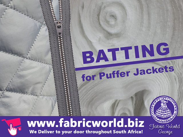 Batting for Puffer Jackets from Fabric Word George