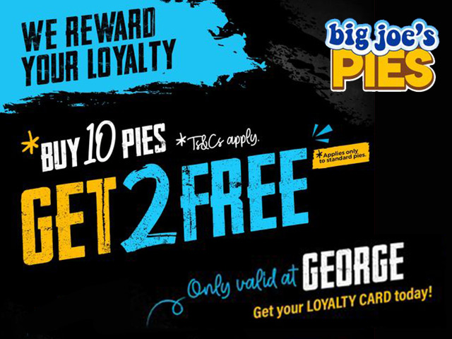 Get Your Loyalty Card from Big Joe’s George