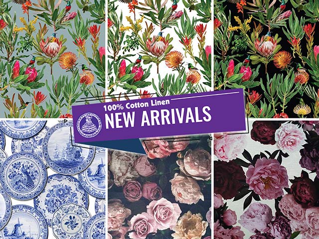 New Arrivals – 100% Cotton Linen at Fabric World George