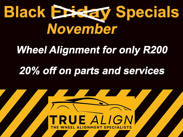 Black November Wheel Alignment Special in George