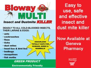 Insect and Dust Mite Killer from Geneva Pharmacy in George
