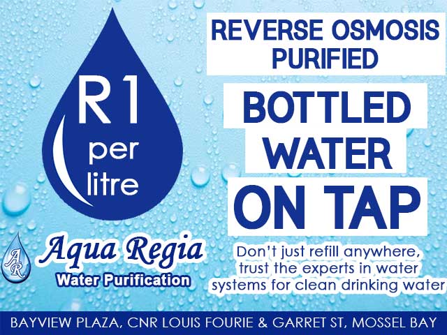 Reverse Osmosis Purified Bottled Water On Tap Mossel Bay