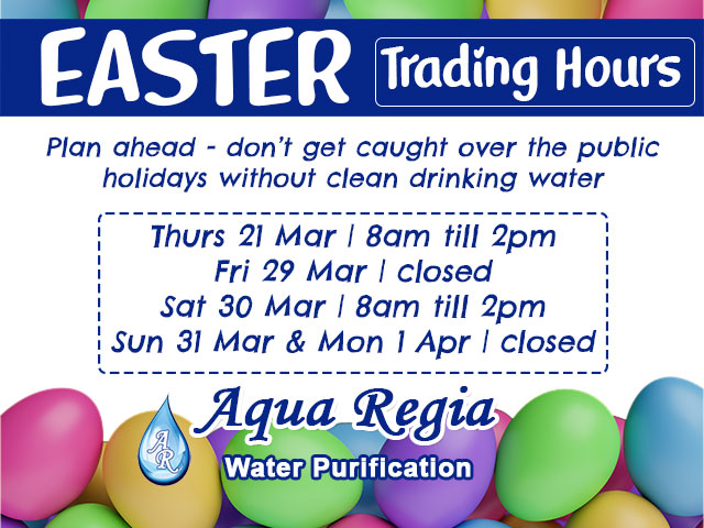 Aqua Regia Easter Weekend Trading Hours