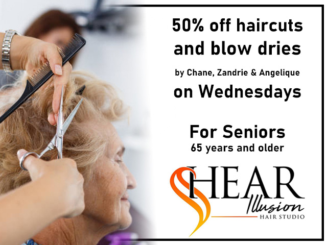 Seniors Special Shear Illusion Hair Studio George ld
