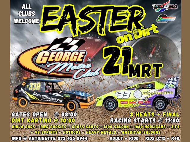 Easter on Dirt 2026 George Motor Club ld