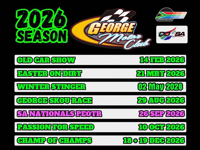 George Motor Club 2026 Season – Stock Cars 20 apr